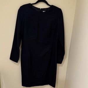 JG Hook  Vintage Long Sleeve Classic Black Sheath Women’s Midi Dress  Size 10/M